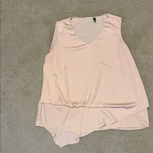 Black Label Soft Pink Asymmetric Blouse